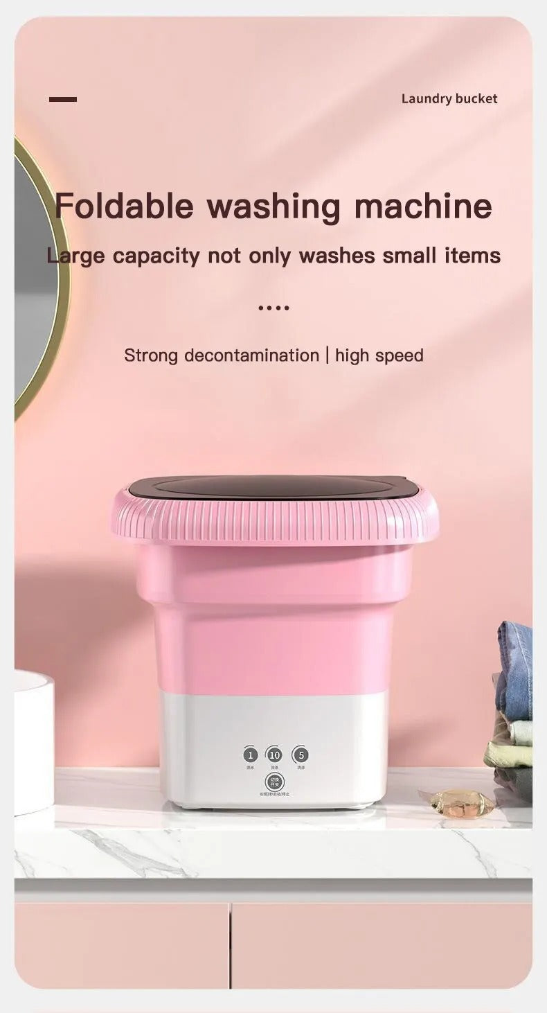 Portable Mini Folding Washing Machine Portable Mini Laundry Machine For Clothes Multi Color