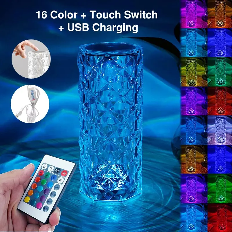 16Colors USB Rechargeable LED