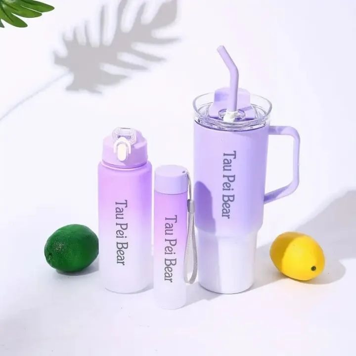 3pcs Gradient Water Bottles Set