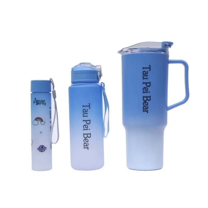 3pcs Gradient Water Bottles Set