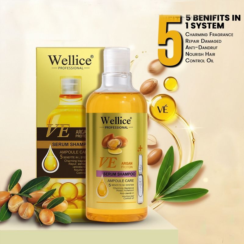 Pack of 3 Original Wellice Keratin Shampoo