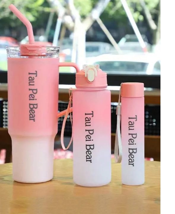 3pcs Gradient Water Bottles Set