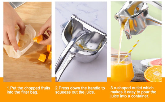 Manual Fruit Juicer Alloy Fruit Press, Lemon Squeezer Home and Multipurpose Usage