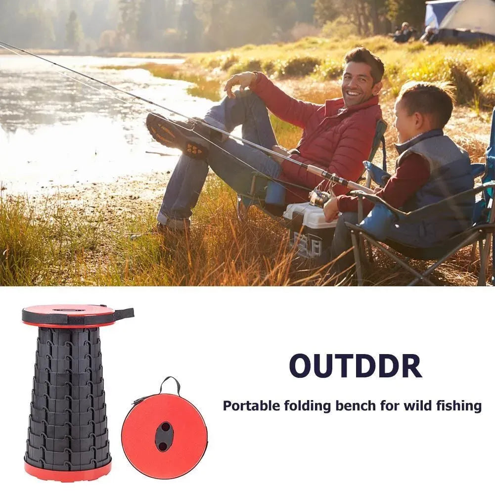 Portable Retractable Folding Stool Chair